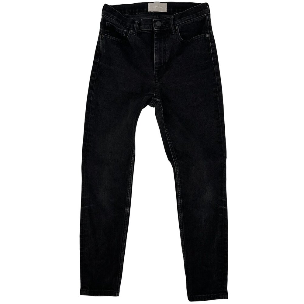 Everlane Womens Black High-Waisted Skinny Ankle Jeans Size 27
